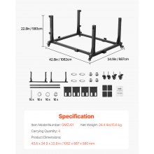 VEVOR Carrito para Jeep Wrangler JK JL/Gladiator JT 2007-2023 JK JL/Gladiator JT