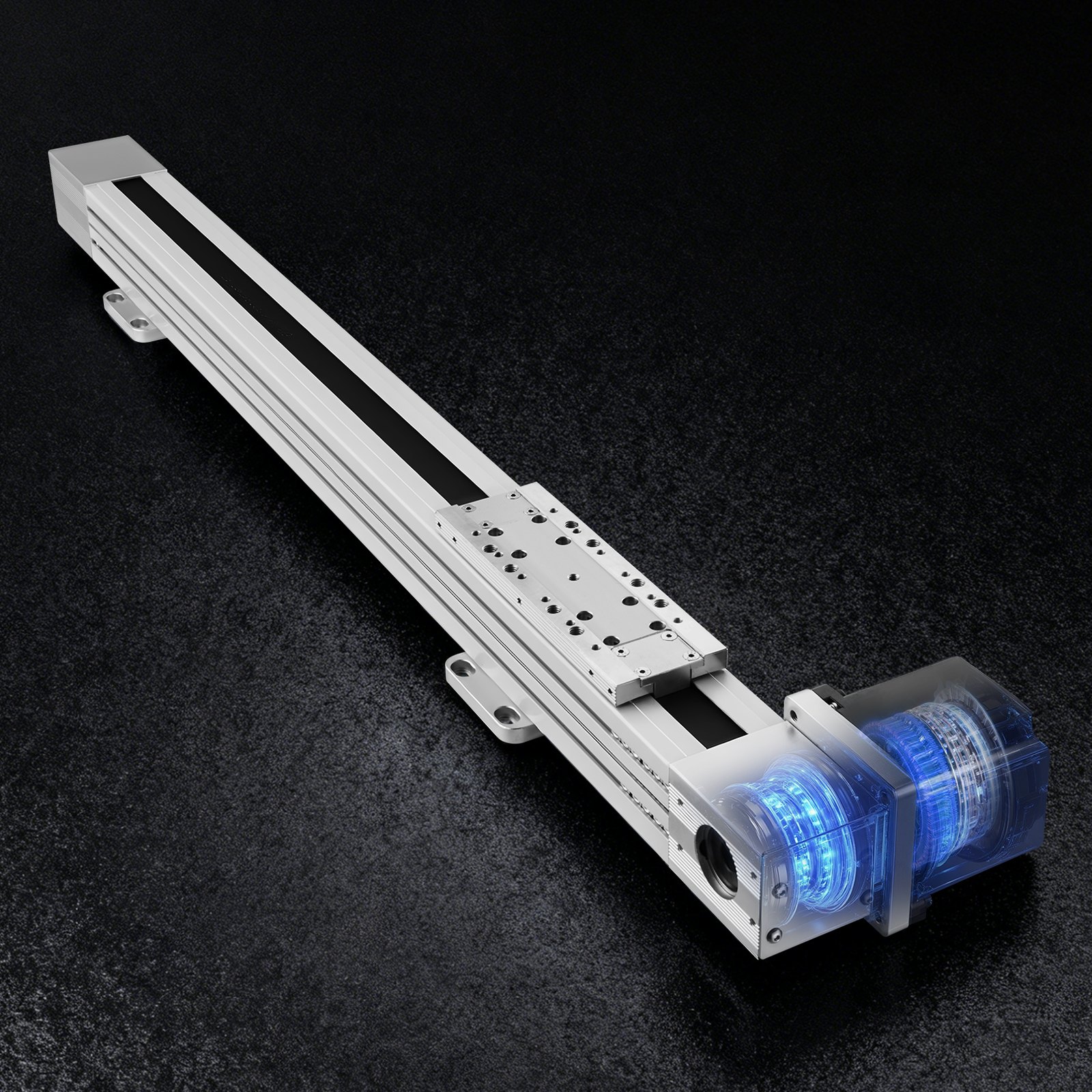 VEVOR Riel de Guía Lineal 600 mm Transmisión por Correa, Actuador de Movimiento Lineal CNC con Motor Paso a Paso Nema34 de Alta Velocidad, para Máquina de Grabado, Fresadora CNC, Impresora 3D