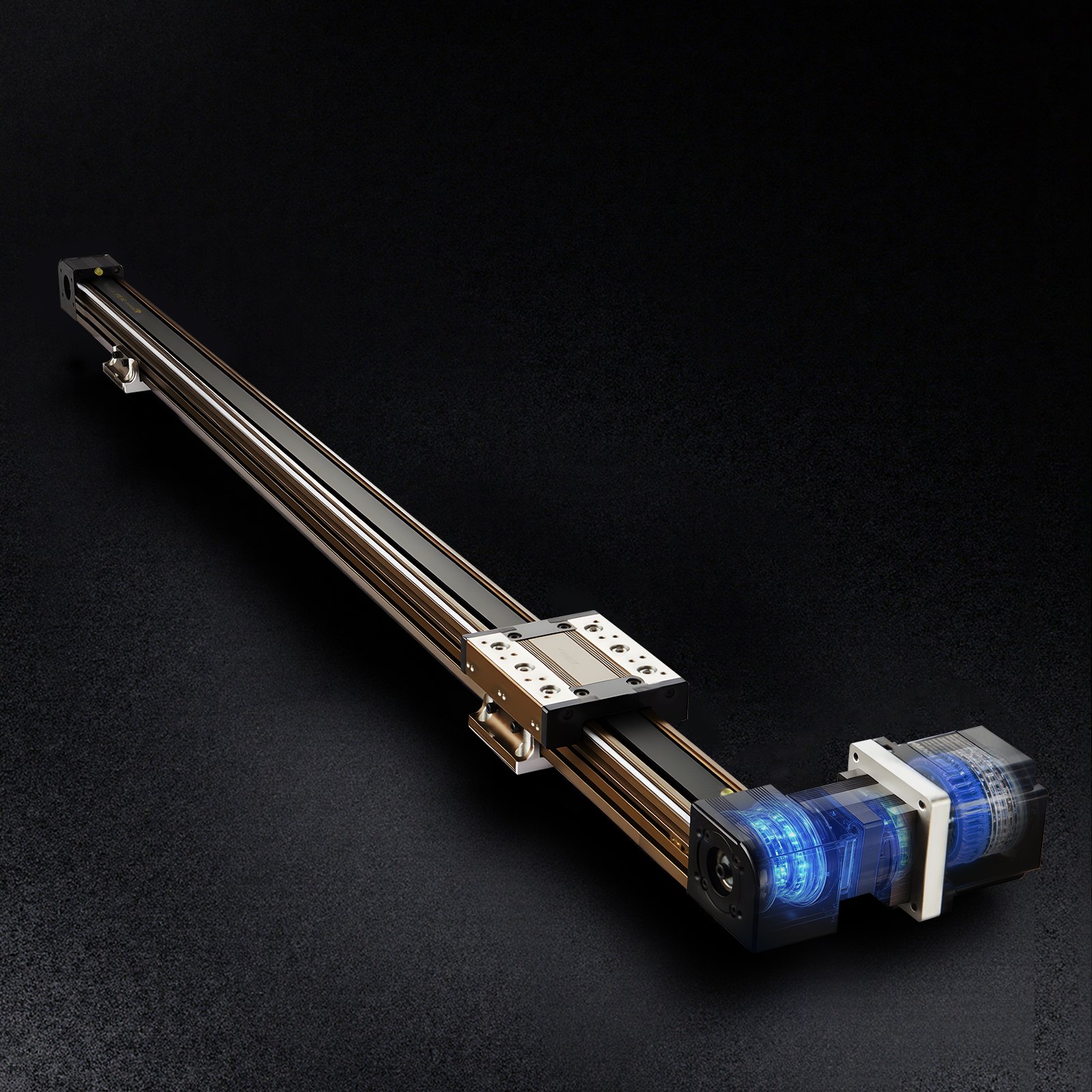 VEVOR Riel de Guía Lineal 1300 mm Transmisión por Correa, Actuador de Movimiento Lineal CNC con Motor Paso a Paso Nema34 de Alta Velocidad, para Máquina de Grabado, Fresadora CNC, Impresora 3D