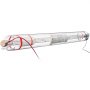 VEVOR 100 W Tubo Láser de CO2 de 1450 x 98 x 80 mm, Tubo Láser para Corte de Vidrio de Borosilicato con Cabezal de Metal, Cables de 10000 h Preconectados para Máquina de Corte y Grabado Láser