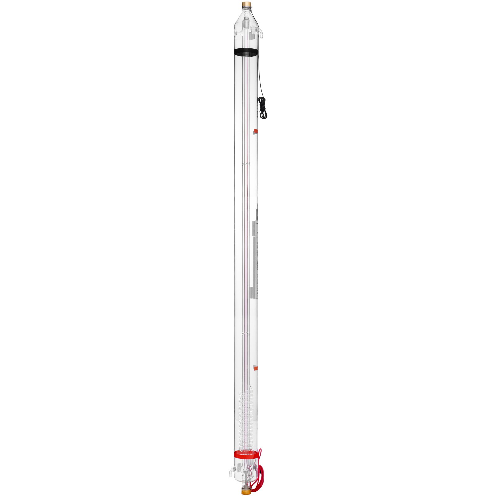 VEVOR 130 W Tubo Láser de CO2 de 1650 x 98 x 80 mm, Tubo Láser para Corte de Vidrio de Borosilicato con Cabezal de Metal, Cables de 10000 h Preconectados para Máquina de Corte y Grabado Láser