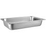 VEVOR Stainless Steel Containers, Set of 4, Food Containers with Lids, Non-Stick Plates, 53.7 x 33 x 9.5 cm, Commercial Food Warming Containers for Cakes, Casseroles, Hotel Pan, Tabletop Food