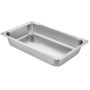 VEV Stainless Steel Food Containers, Set of 6, with Lids, Non-Stick Plates, 537 x 330 x 90 mm, Commercial Warming Containers for Food, Cakes, Casseroles, Hotel Pan, Tabletop Food Pan
