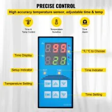 VEVOR Prensa de Calor 5.5 x 3.5 (14cmx9cm) Máquina de Sublimación 220V Máquina de Prensa de Calor de Transferencia 0-399 ° C Prensa Térmica
