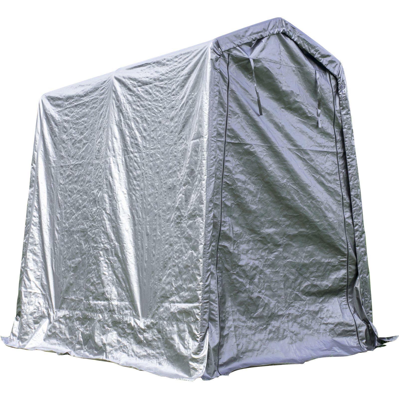 Cobertizo De Almacenamiento Portátil, Refugio De Garaje De 6 X 8 X 7,8 Pies Gris