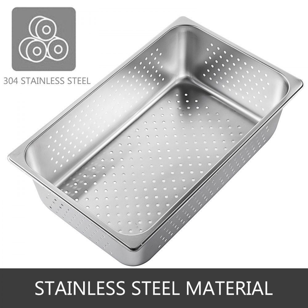 Bandejas De Vapor Perforadas Bandeja De Horno 4pcs Acero Inoxidable 53x32x15cm