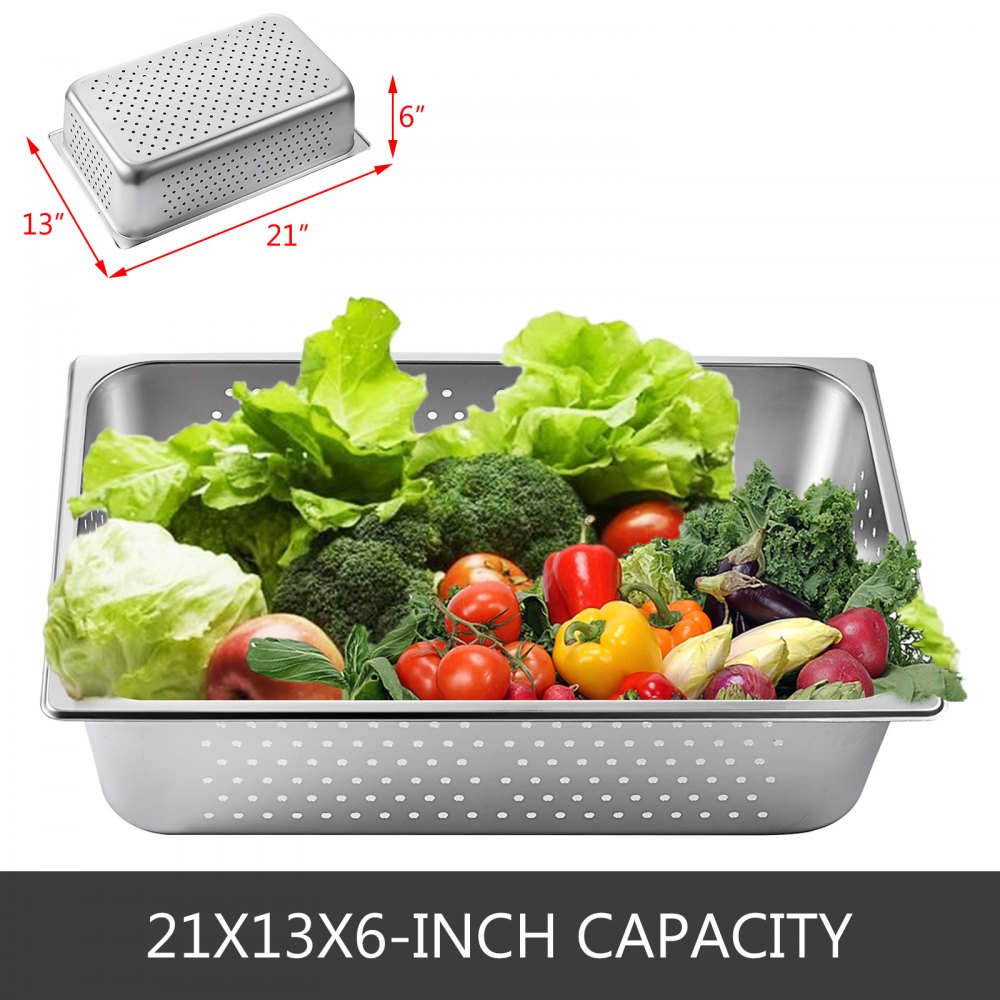 Bandejas De Vapor Perforadas Bandeja De Horno 4pcs Acero Inoxidable 53x32x15cm