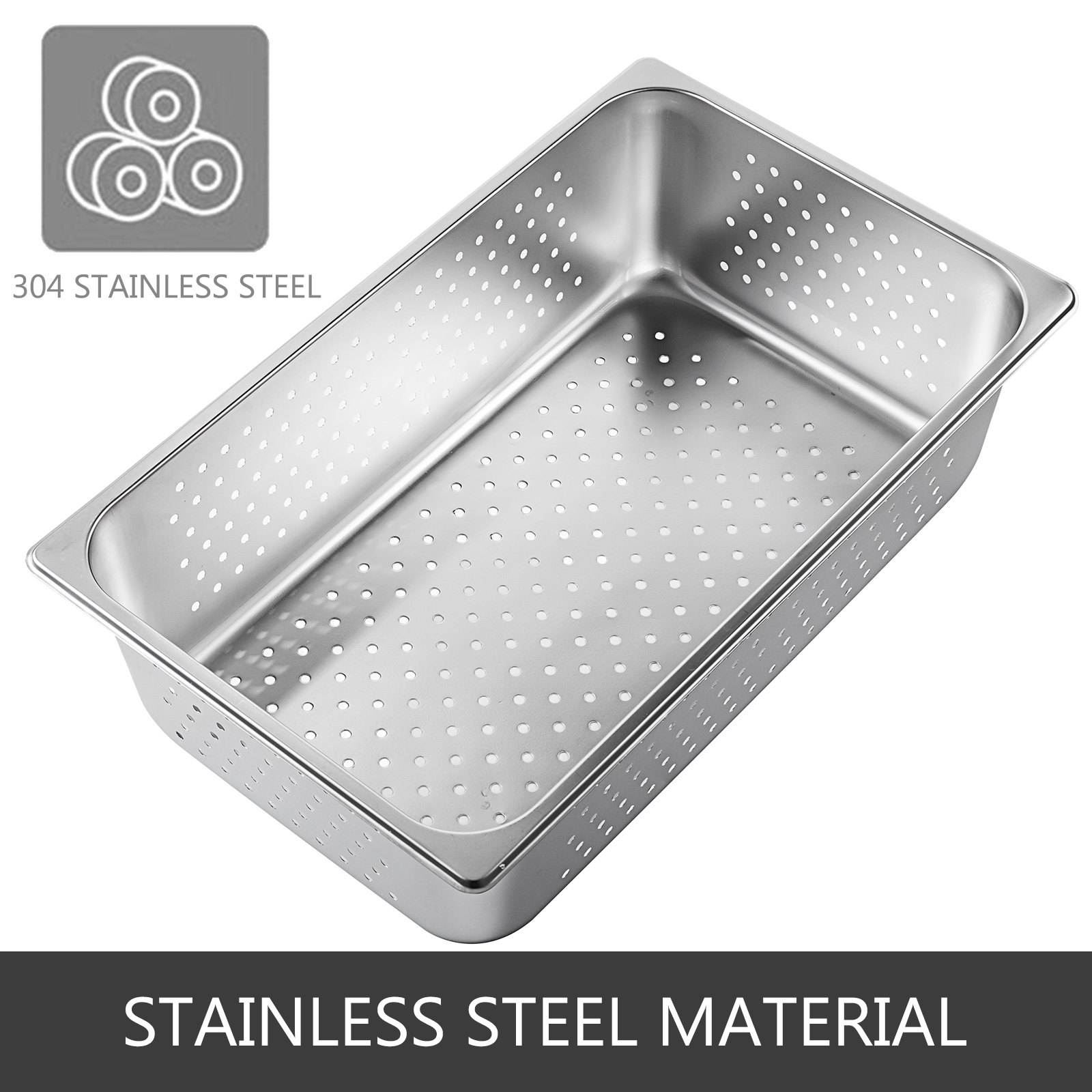Bandejas De Vapor Perforadas Bandeja De Horno 4pcs Acero Inoxidable 53x32x15cm