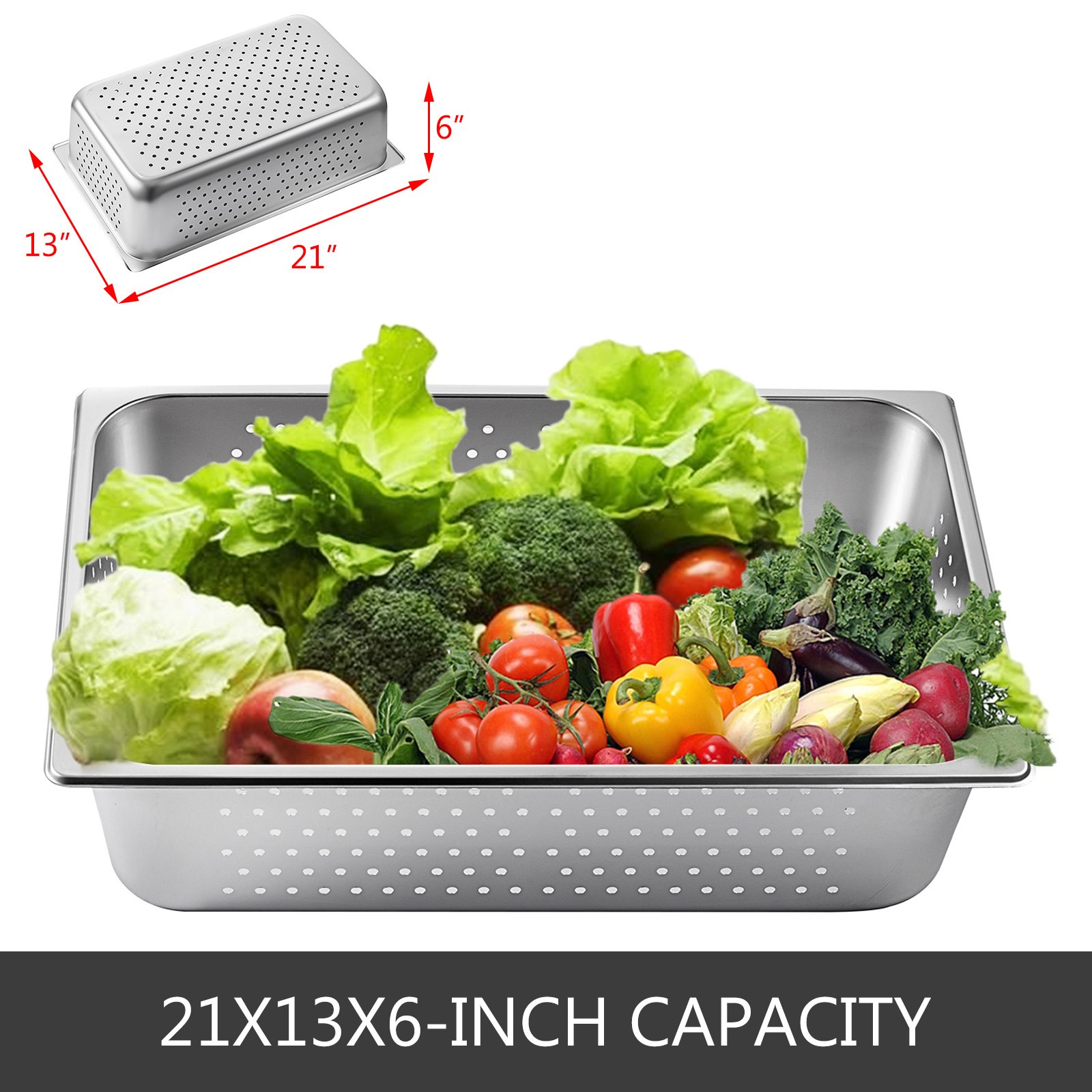 Bandejas De Vapor Perforadas Bandeja De Horno 4pcs Acero Inoxidable 53x32x15cm