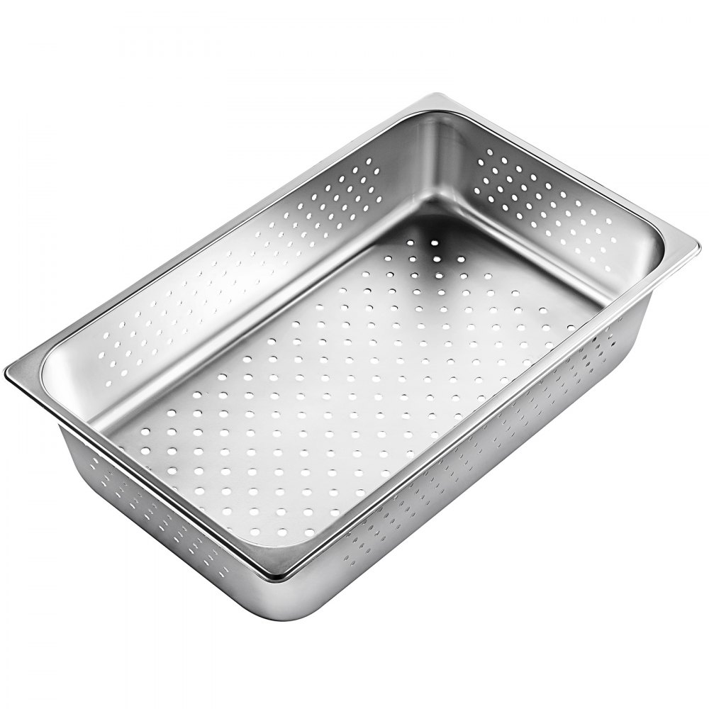 6pcs Bandeja De Horno De Vapor Acero Inoxidable 304 4'' Profundidad Restaurante