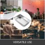 6pcs Bandeja De Horno De Vapor Acero Inoxidable 304 4'' Profundidad Restaurante