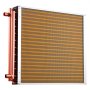 VEVOR Water to Air Heat Exchanger, 559 x 559 mm Finned Tube HVAC Heat Exchanger Coil with Copper Tubes & Aluminum Fins, 190K BTU Output for Outdoor Wood Furnace, Hydronic Heating & Cooling Systems