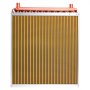 VEVOR Water to Air Heat Exchanger, 559 x 559 mm Finned Tube HVAC Heat Exchanger Coil with Copper Tubes & Aluminum Fins, 190K BTU Output for Outdoor Wood Furnace, Hydronic Heating & Cooling Systems