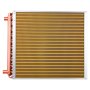 VEVOR Water to Air Heat Exchanger, 559 x 559 mm Finned Tube HVAC Heat Exchanger Coil with Copper Tubes & Aluminum Fins, 190K BTU Output for Outdoor Wood Furnace, Hydronic Heating & Cooling Systems