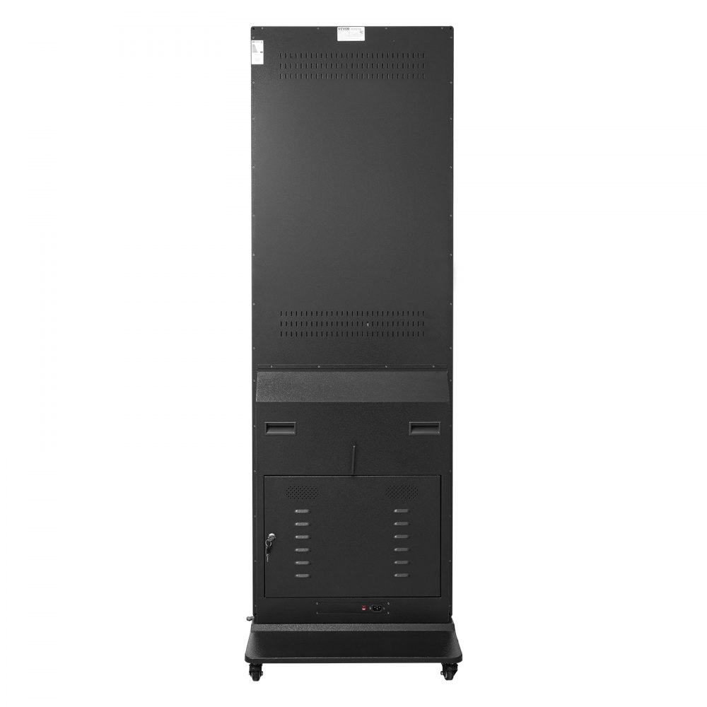 VEVOR Pantalla de Señalización Digital, Quiosco Digital Táctil para Interiores, Pantalla LCD 2K UHD, 2 GB RAM y 32 GB ROM, con Entrada WiFi HDMI/USB, Visión Amplio de 178°, 595 x 415 x 1855 mm