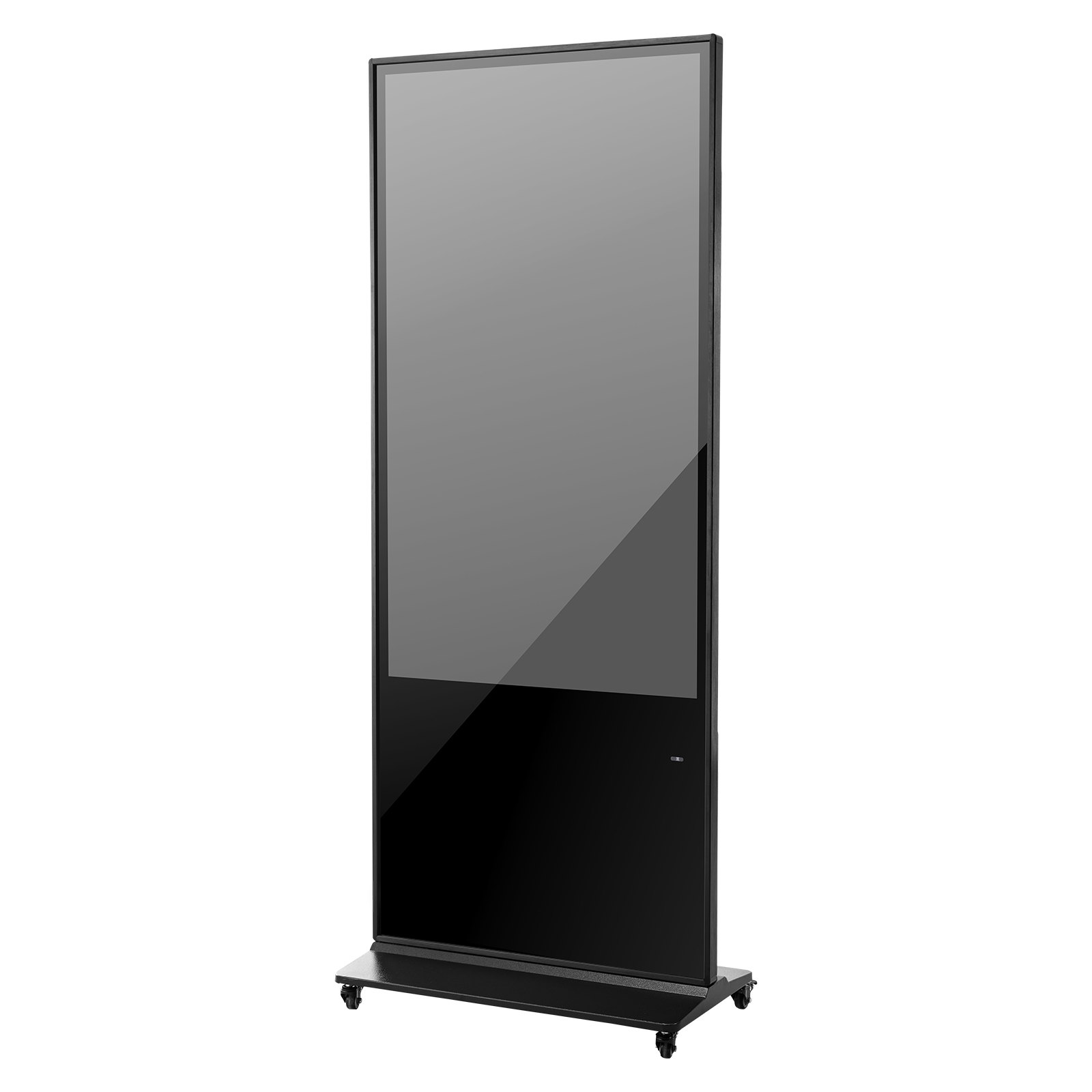 VEVOR Pantalla Publicitaria de Señalización Digital Táctil, Quiosco de Suelo para Interiores, Pantalla LCD 4K UHD, 2 GB de RAM y 32 GB ROM, con Entrada WiFi HDMI/USB, 745 x 415 x 1895 mm, Negro