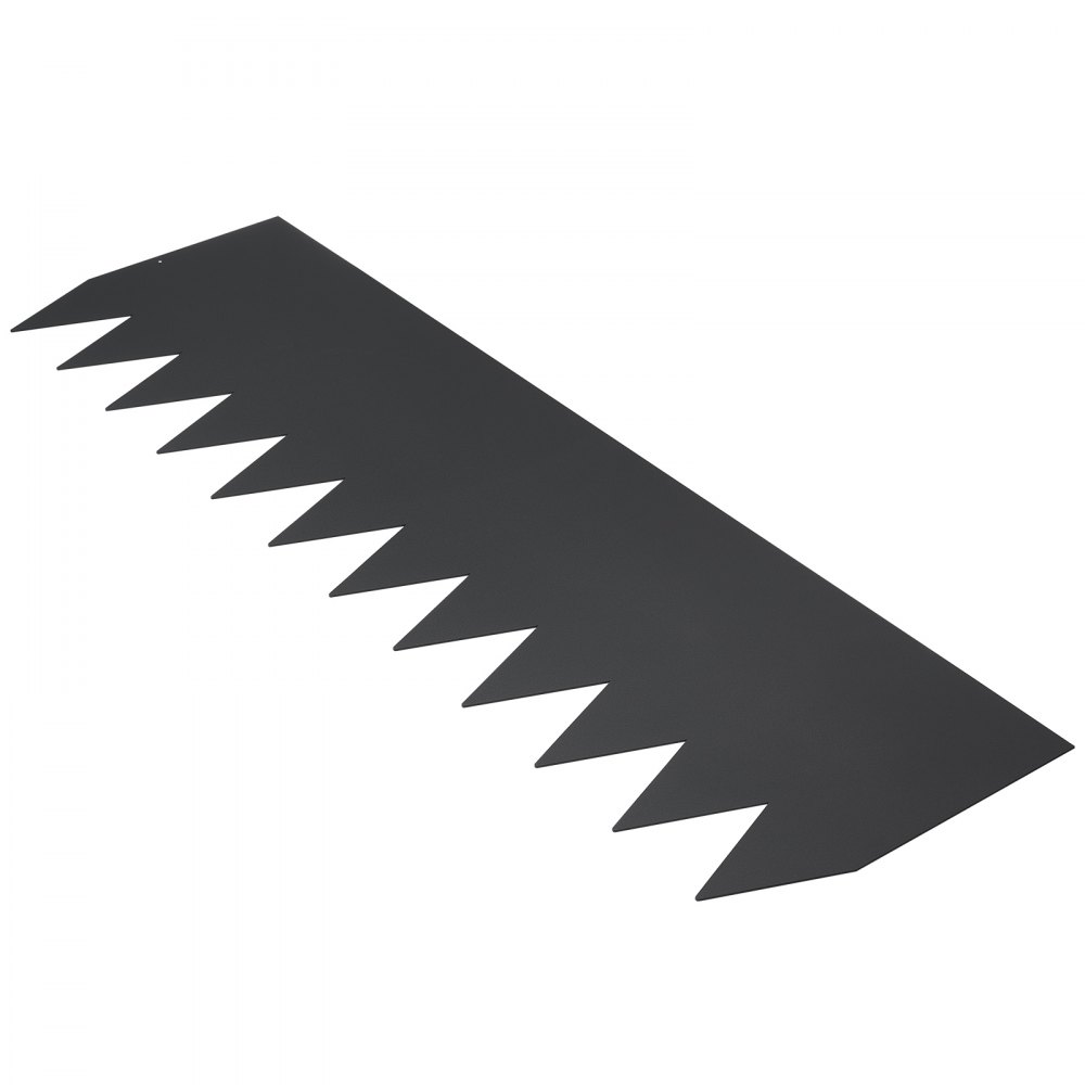 VEVOR Bordura de Acero 30,5x101,6 cm Borde para Césped 4 Piezas Valla Delimitadora de Bordes con 6 Clips de Fijación Borde Limitador de Jardín Flexible para Jardines, Senderos, Patios, Césped, Negro