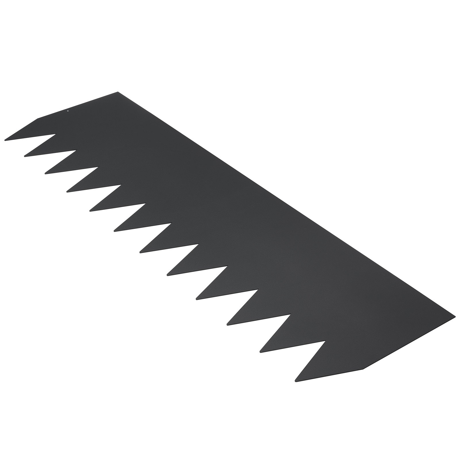 VEVOR Bordura de Acero 30,5x101,6 cm Borde para Césped 4 Piezas Valla Delimitadora de Bordes con 6 Clips de Fijación Borde Limitador de Jardín Flexible para Jardines, Senderos, Patios, Césped, Negro