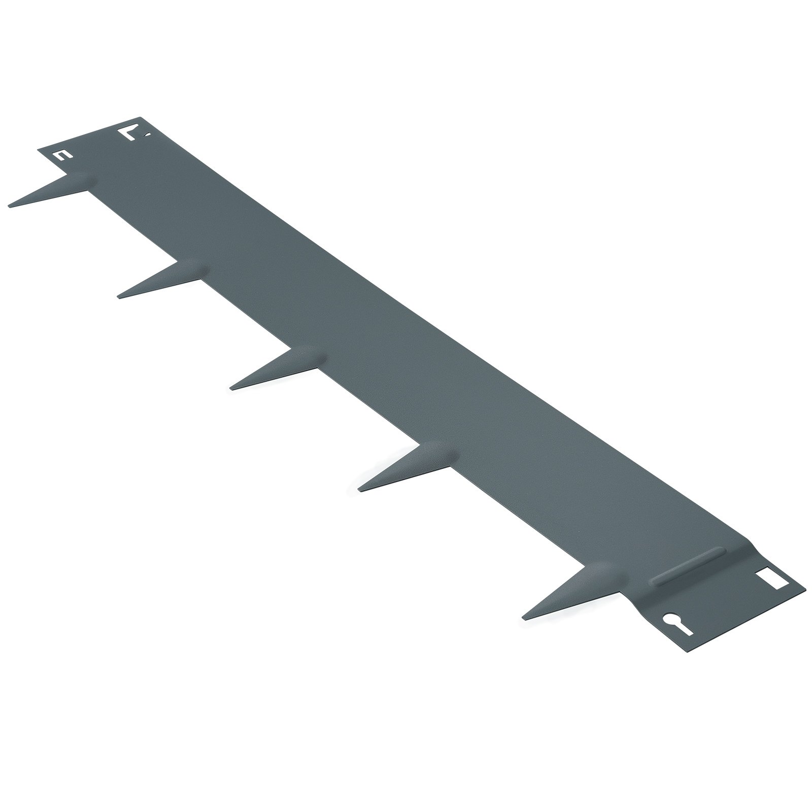 VEVOR Bordura de Acero 99 x 7,6 cm Borde para Césped 5 Piezas Valla Delimitadora de Bordes Altura de 8 cm Borde Limitador de Jardín Flexible para Jardines, Senderos, Patios, Césped, Gris Oscuro