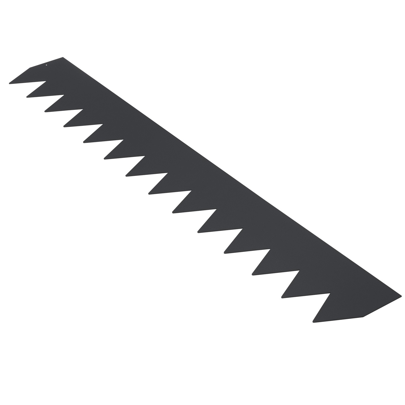 VEVOR Bordura de Acero 101,6x15,2 cm Borde para Césped 4 Piezas Valla Delimitadora de Bordes con 6 Clips de Fijación Borde Limitador de Jardín Flexible para Jardines, Senderos, Patios, Césped, Negro