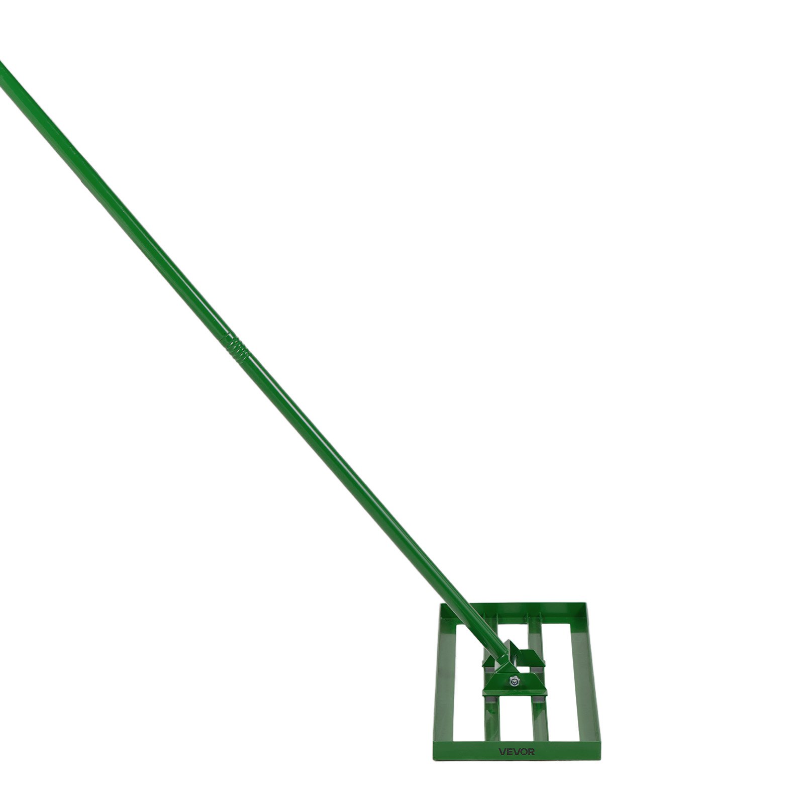 ​VEVOR Rastrillo Nivelador de Césped Placa Base de 758 x 254 mm, Mango de Acero Extendido de 1981 mm, Rastrillo Nivelador de Suelo Resistente de Aleación de Aluminio para Césped, Campos de Golf