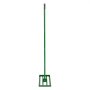 VEVOR Rastrillo Nivelador de Césped 910 x 250 mm, Rastrillo de Nivelación de Césped, Mango Largo de 1981 mm, Guantes Incluidos, Acero y Aleación Aluminio, Herramienta para Jardín Campo de Golf, Verde
