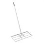 VEVOR Rastrillo Nivelador de Césped con Mango, Placa de Suelo de 355 x 762 mm, Nivelador de Suelo de Acero al Carbono Resistente a la Oxidación, 2 Alturas Ajustables, para Cancha de Golf, Patio