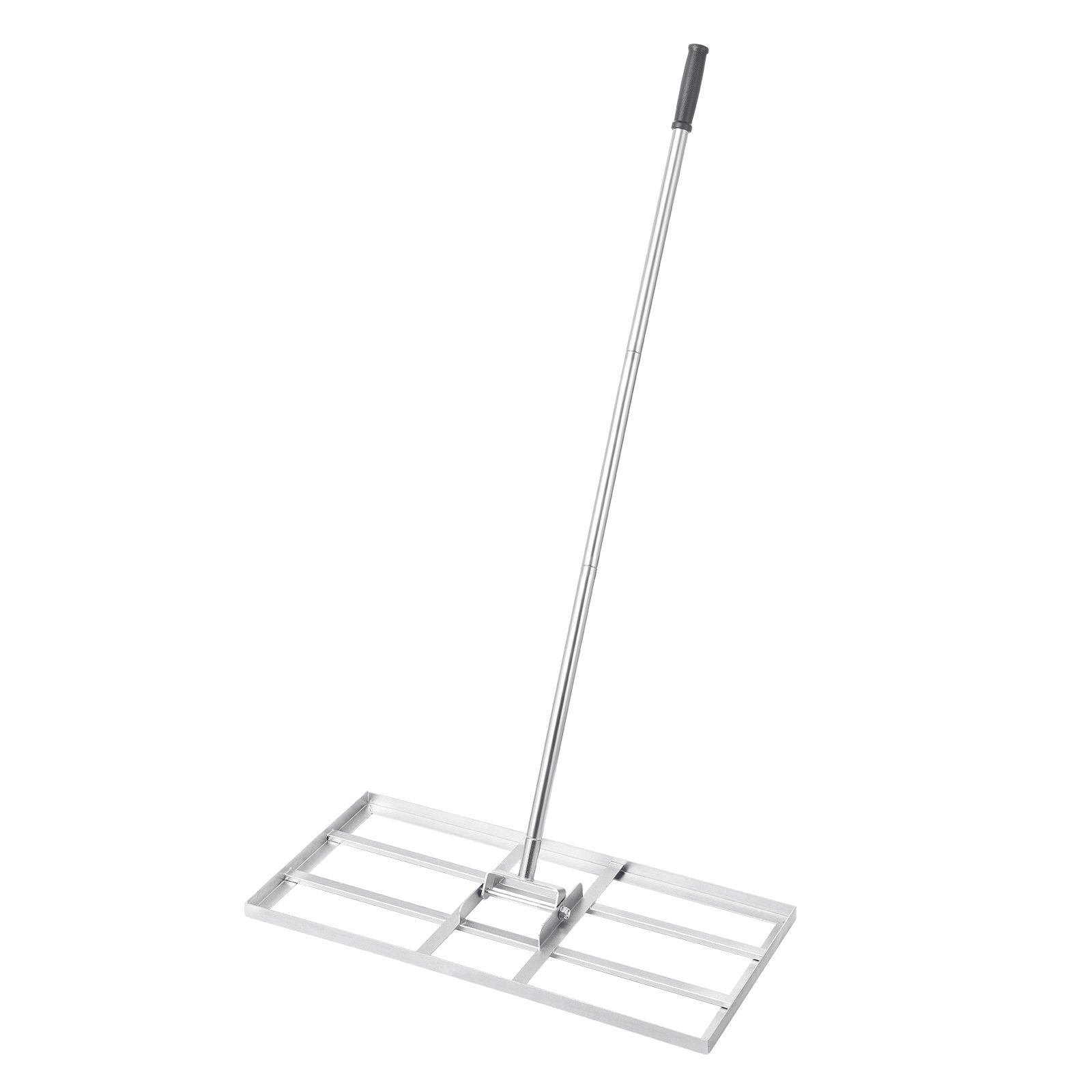 VEVOR lawn rake with handle, 355x762mm base plate, carbon steel leveling rake, lawn leveling rake for lawn care, lawn leveling rake, yard and golf course