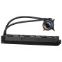 VEVOR CPU Liquid Cooler, AIO CPU Water Cooler, 3x 120 mm PWM Fans, Pump & 53 mm LCD Display, Max. 2200 RPM CPU Cooler Fans, Compatible with Intel 115X/1366/2011/1700/1200, AMD AM4/AM5