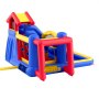 VEVOR Inflatable Bouncy Castle, High-Quality Outdoor Playhouse Trampoline, Bouncy Castle with Blower, Slide and Storage Bag, Family Garden Bouncy Castle 333 x 338 x 230 cm