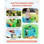 VEVOR Castillo Hinchable 344 x 374 x 213 cm, Parque Infantil Inflable con Tobogán Acuático, Aro de Baloncesto, Piscina de Chapoteo y Lanzamiento de Aros de Agua para 3 a 4 Niños de 3 a 8 Años
