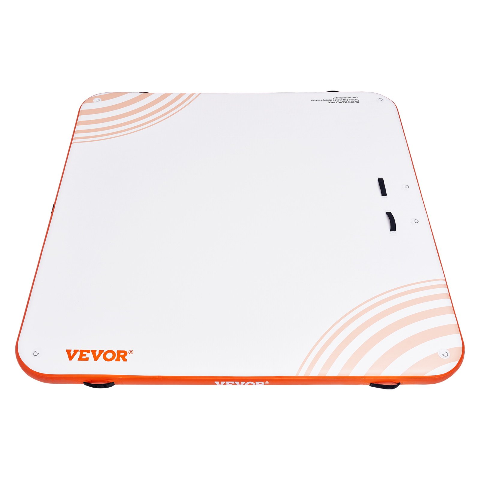 VEVOR Muelle Flotante Hinchable 2,13 x 2,13 m Plataforma de Muelle Inflable Alfombrilla Flotante Antideslizante con Bolsa de Transporte Portátil Escalera Extraíble Balsa de Isla para Piscina, Playa