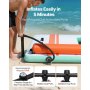 VEVOR Colchoneta para Piscina 3,05 x 1,83 m, Flotador Inflable Gigante Rectangular, con Malla Toldo Parasol Escalera Desmontable Rampa de Tobogán, Hamaca Inflable Isla de Agua para Piscina Playa Lago