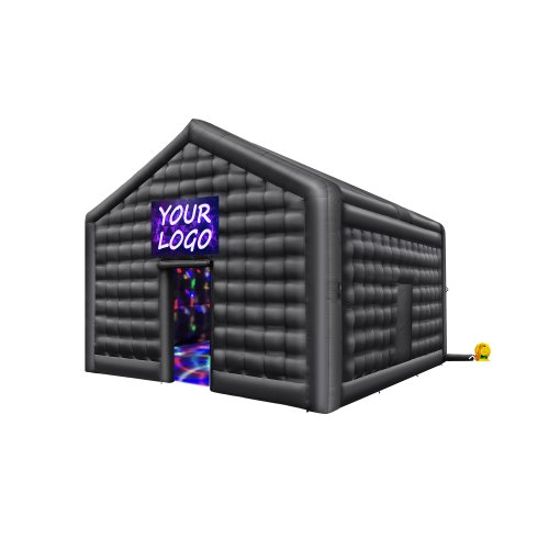 VEVOR Carpa Inflable para Discoteca para Fiestas de 5 x 4 x 3,8 m, Tienda de Campaña Inflable con Soplador de 680 W, Carpa Inflable Grande para Adultos para Bodas, Cumpleaños, Fiestas, Color Negro