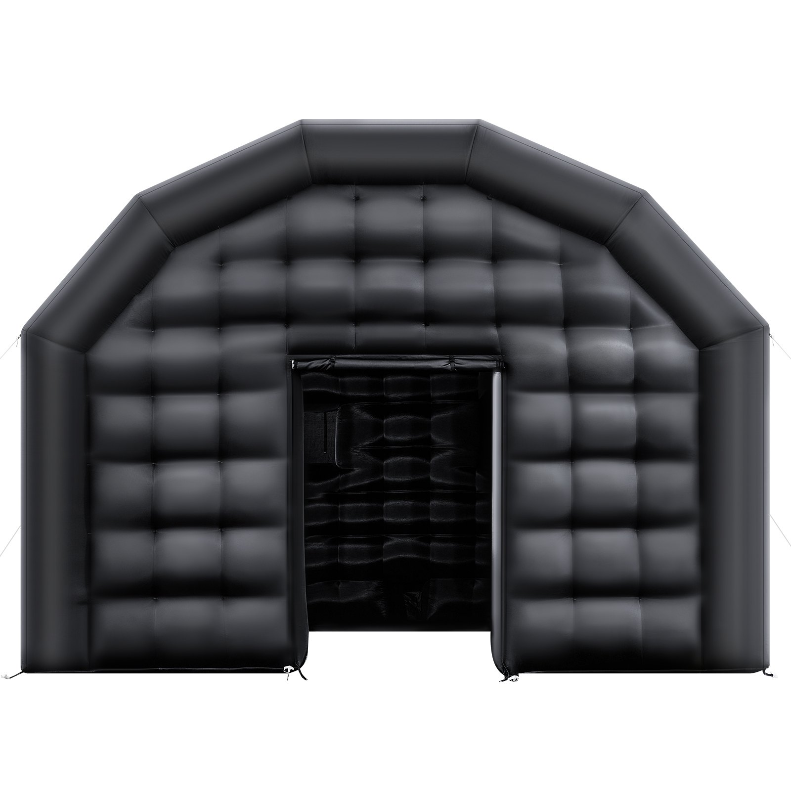VEVOR Inflatable Nightclub, 6 x 5 x 3.66 m Inflatable Party Tent with 680W Blower & Sandbag, Ventilated Blow up Night Club with 2 Windows, Air Cube House for Event Birthday Wedding Party