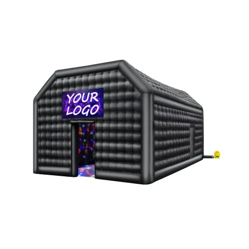 VEVOR Carpa Inflable para Discoteca para Fiestas de 8 x 6 x 4 m, Tienda de Campaña Inflable con Soplador de 1100 W, Carpa Inflable Grande para Adultos para Bodas, Cumpleaños, Fiestas, Color Negro