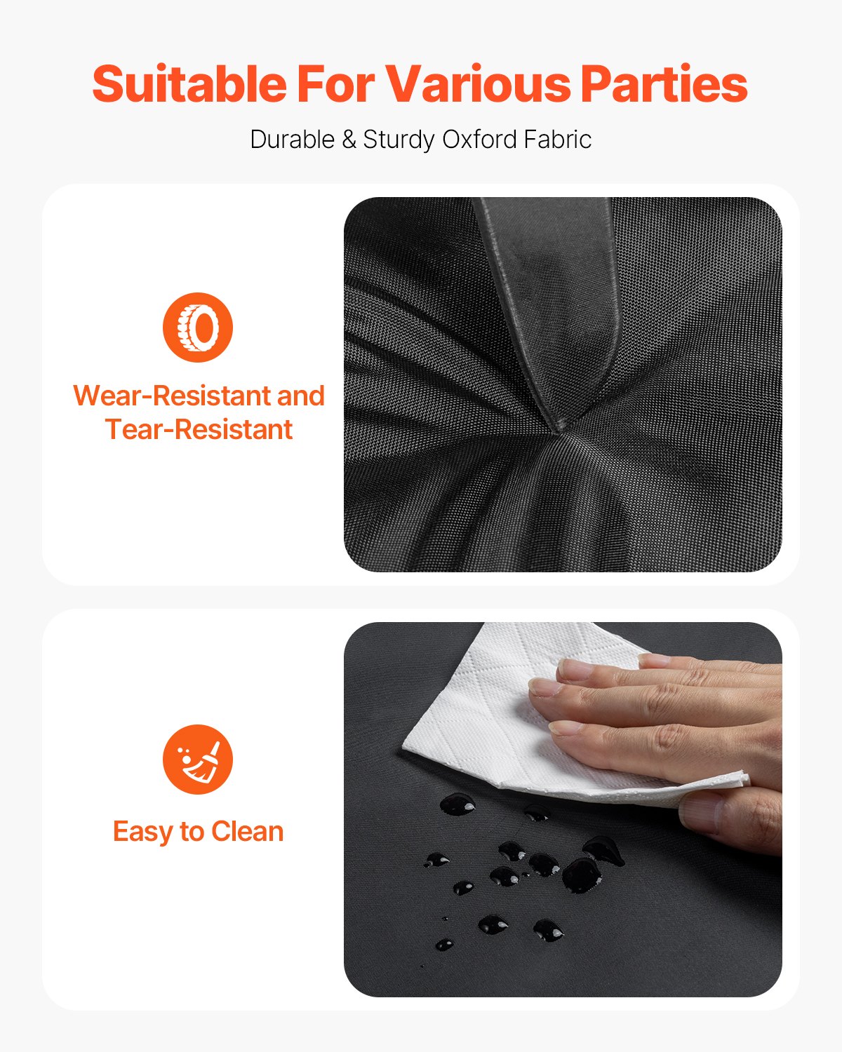 VEVOR Carpa Inflable para Fiestas de 9 x 6 x 4 m con Soplador de 1100 W, Negro