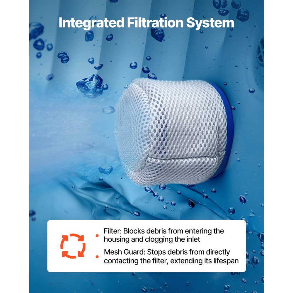 VEVOR Bañera Inflable para 2 a 4 Personas, Redondo, Portátil, para Exteriores, 1800 x 660 mm, con 110 Chorros Relajantes, Filtro, Cubierta y Tapete, Panel de Control Multifunción, de PVC, Gris