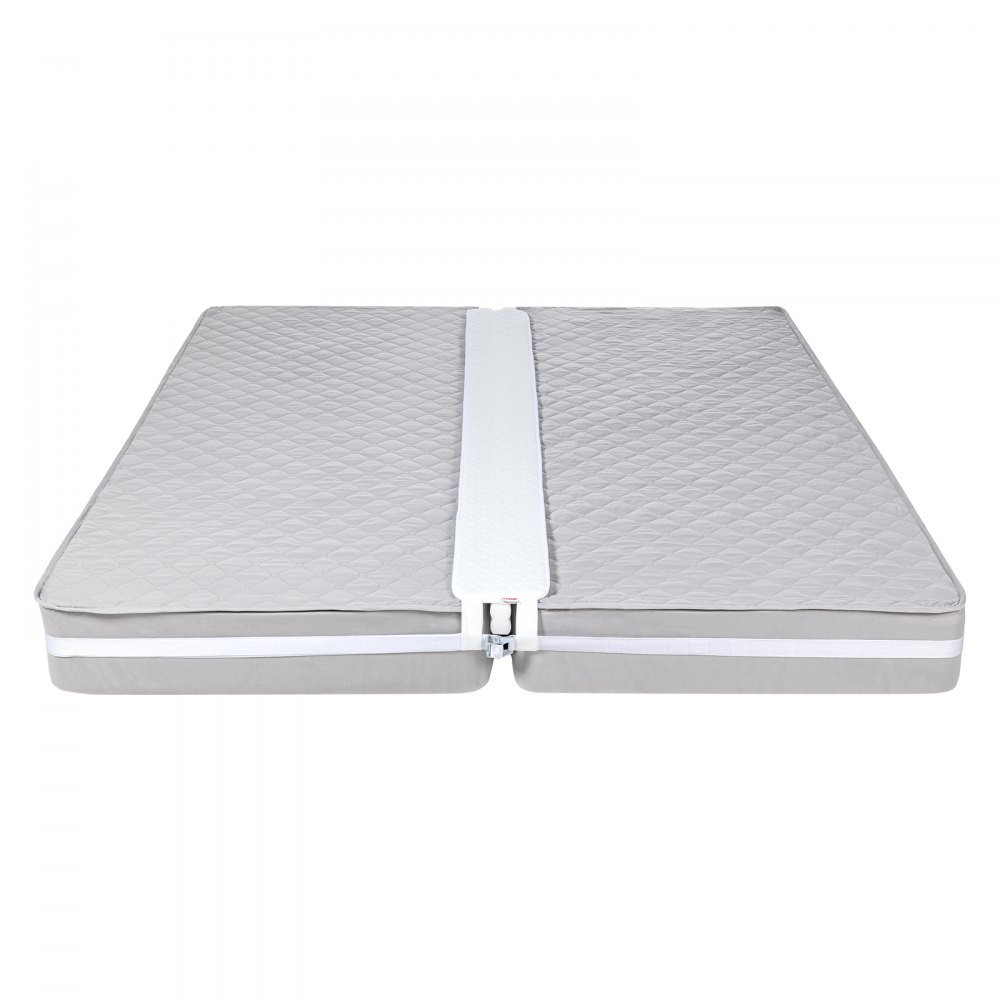 VEVOR Bed Bridge for King Size Bed Conversion Kit, Split Gap Filler for Adjustable Bed Mattress Connectors, Mattress Gap Filler with Metal Buckle Strap (1905 x 203.2 mm) Vertical