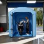 VEVOR Inflatable Paint Booth, 3 x 2.5 x 2.5 m, Inflatable Spray Booth with 550W Powerful Blower and Air Filter System, Round Roof, for Painting Bicycle, Motorcycle, and Furniture