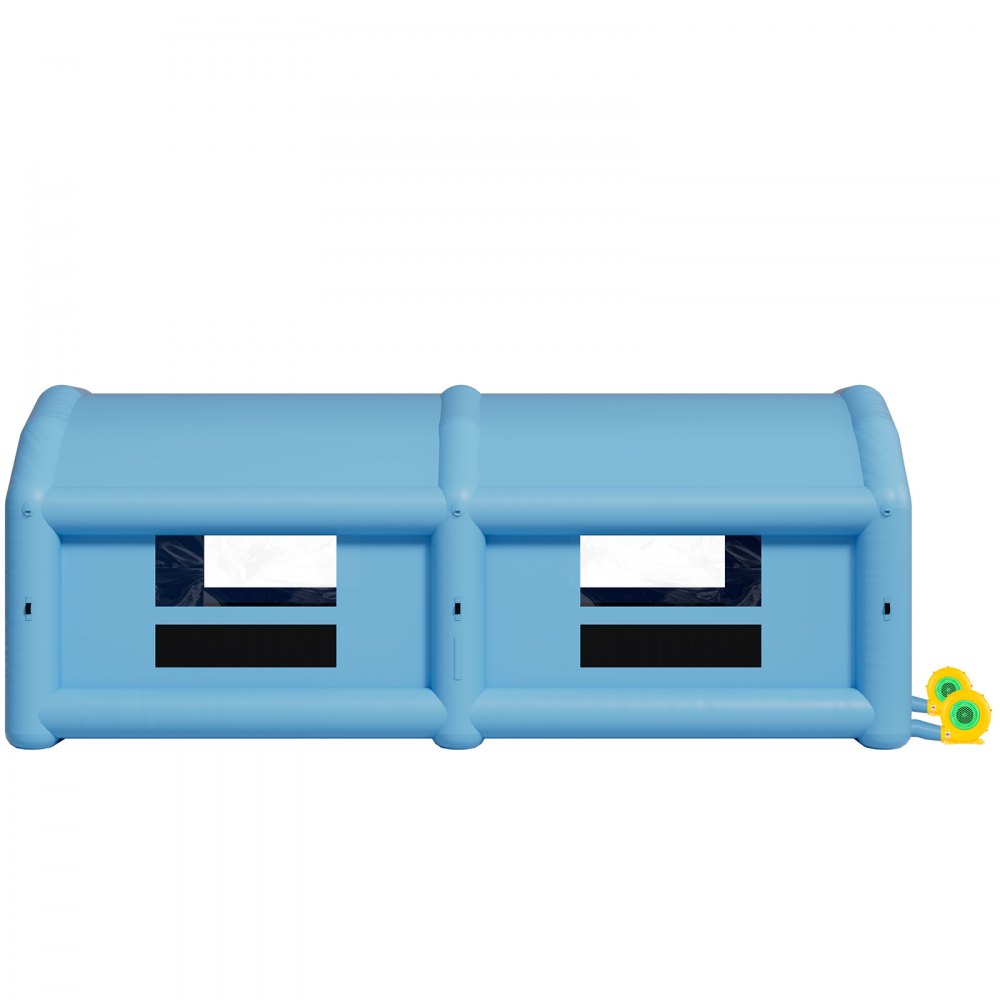 VEVOR Cabina de Pintura Inflable 10 x 6 x 4 m, con 2 Sopladores y Sistema de Filtro de Aire, Tienda de Pintura de Techo Redondo, para Pintar Bicicletas, Motocicletas, Chapa Metálica Automotriz