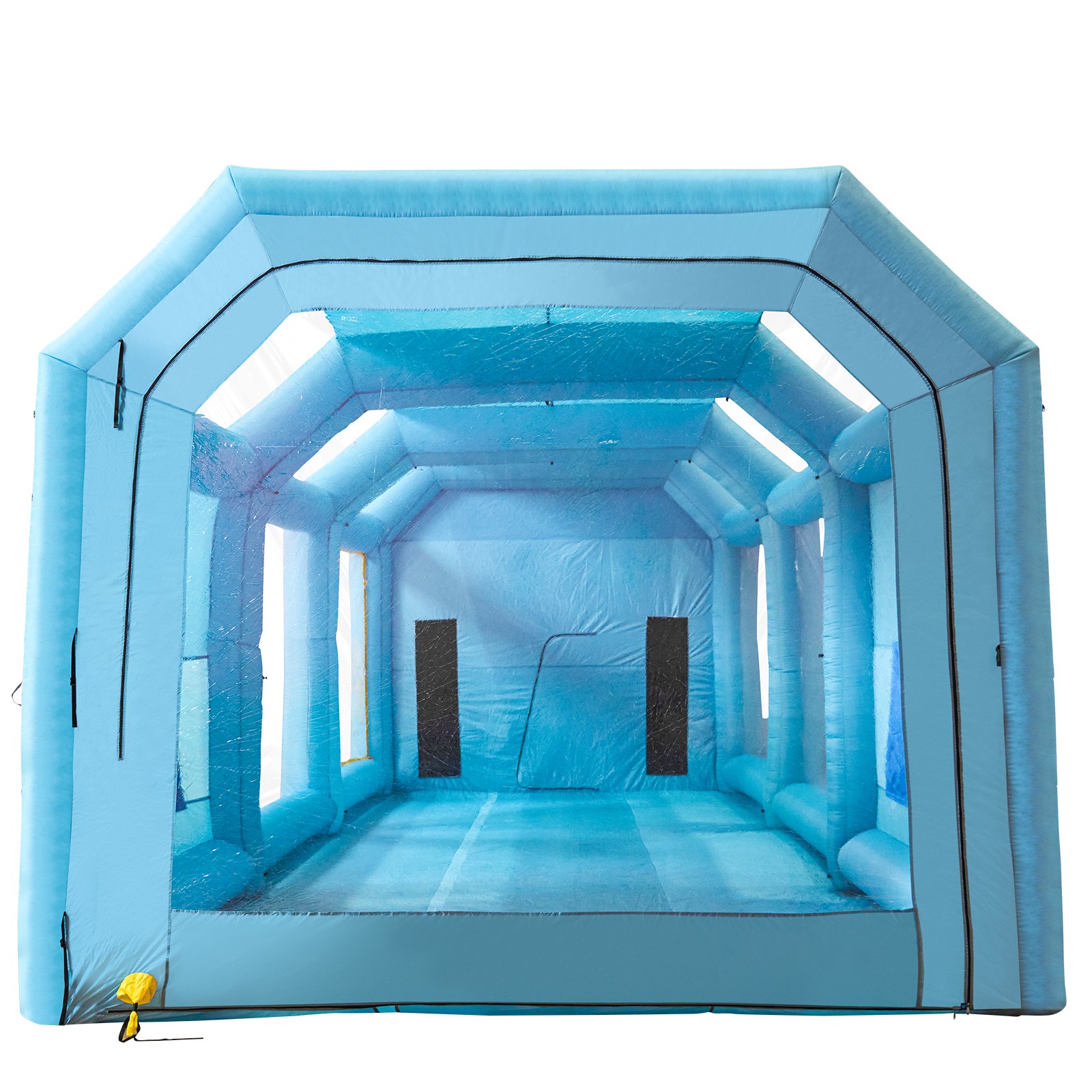 VEVOR Inflatable Paint Booth, Spray Booth 10.75 x 3.9 x 3.47 m with 2 powerful blowers, spray booth with air filtration system, car paint booth for car park, tent work area