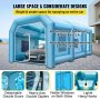 VEVOR Cabina de Pintura Hinchable Tienda de Pintura 8x4x3 m Taller Garaje Azul