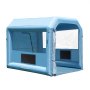 VEVOR Cabina de Pintura Inflable de 3 x 2,5 x 2,5 m con Potente Soplador de 550 W y Sistema de Filtro de Aire, Cabina de Pintura Portátil para Motocicleta, Bicicleta, Pintura de Muebles Pequeños