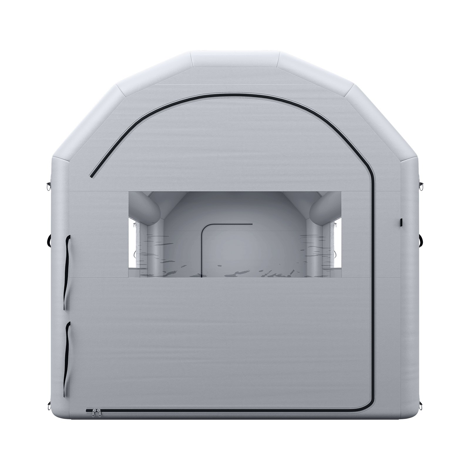 VEVOR Cabina de Pintura Hinchable 4 x 3 x 2,75 m Portátil con Soplador 750W, Carpa de Pulverización Inflable, Sistema de Ventilación, Accesorios de Estacas Sacos de Arena, para Bicis Motos Muebles