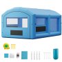 VEVOR Inflatable Paint Booth, 6.4 x 4.1 x 3 m, Portable Spray Booth with 1100W Powerful Blower and Large Filter Cotton, Arched Roof Blow Up Painting Tent for Mid-Size Pickup Truck, Large Furniture