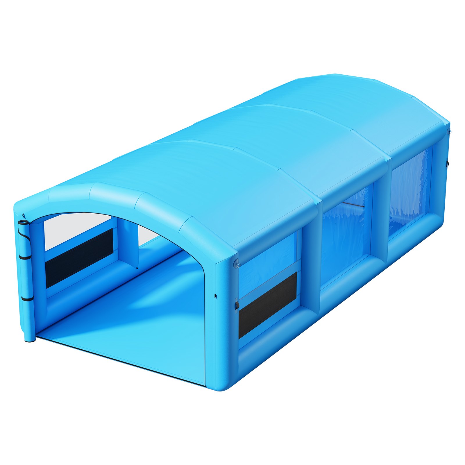 VEVOR Cabina de Pintura Hinchable 8,5 x 4,5 x 3 m Cabina de Pulverización, Doble Soplador de 750 W y 950 W, Sistema de Filtración, Portátil con Bolsa de Almacenamiento, para Coches Camiones SUVs, Azul