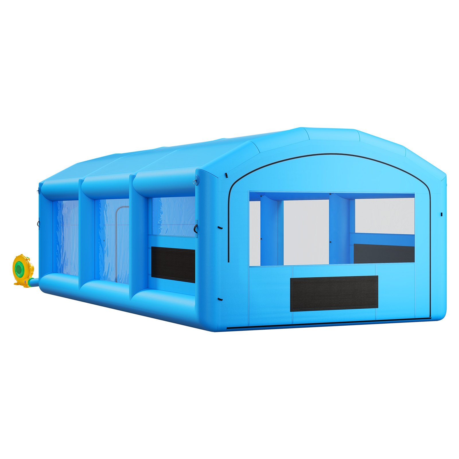 VEVOR Cabina de Pintura Hinchable 8,5 x 4,5 x 3 m Cabina de Pulverización, Doble Soplador de 750 W y 950 W, Sistema de Filtración, Portátil con Bolsa de Almacenamiento, para Coches Camiones SUVs, Azul