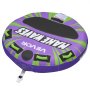 VEVOR Flotador de Arrastre Inflable para Deportes Acuáticos 130 cm, Flotador Remolcable para 2 Personas, Carga de 154 kg, con Almohadilla Antideslizante, Cubierta de Nailon, Asas Acolchadas, Morado