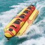 VEVOR Tubo Remolcable para Navegación 5 Pasajeros, Flotador de Arrastre Inflable 354 x 103 cm, Capacidad de 385 kg, para Deportes Acuáticos, con Cubierta Completa de Nailon, Válvula de Seguridad